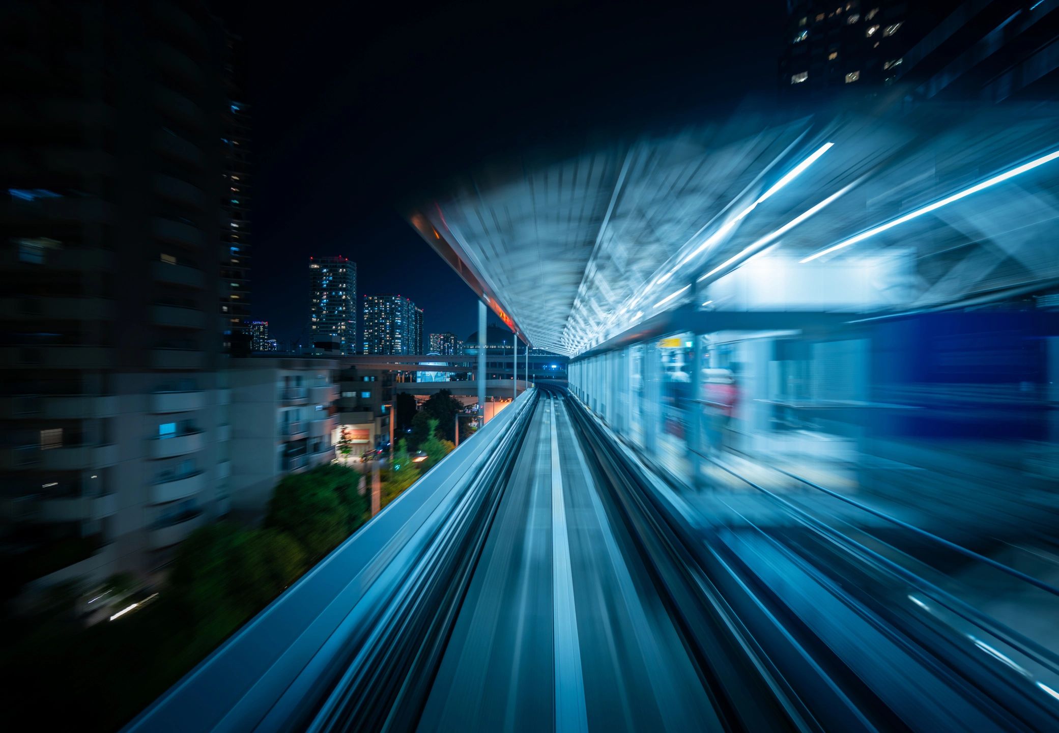 commuter train platform
